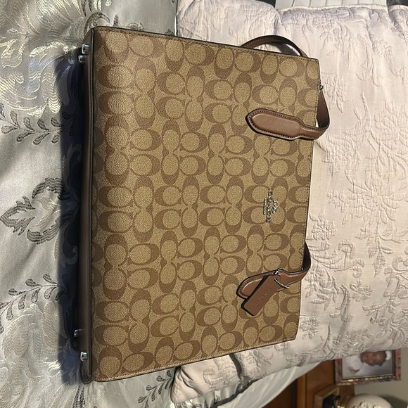 Selling like new Coach Nina Tote only used once.  Non smoking household. - Picture 1 of 5